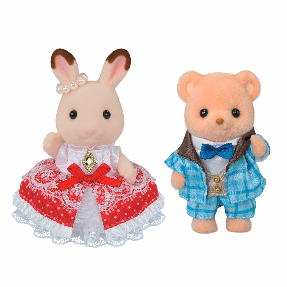 Sylvanian Families 40. Jubiläum: Freya & Theo Freunde Figurenset, Spielfiguren, Spielfigur, Figur, 5843