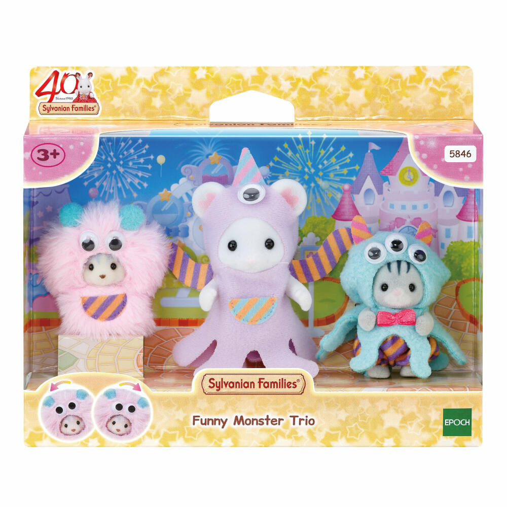 Sylvanian Families 40. Jubiläum: Lustiges Monster Trio, Spielfiguren, Spielfigur, Figur, 5846