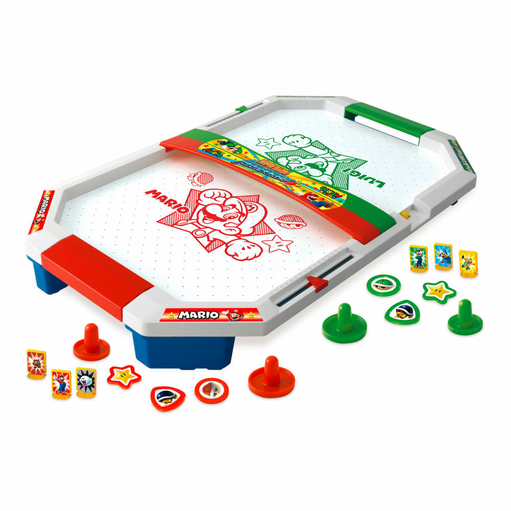 Epoch Games Super Mario Air Hockey, Actionspiel, Familienspiel, Kinderspiel, ab 4 Jahren, 7361