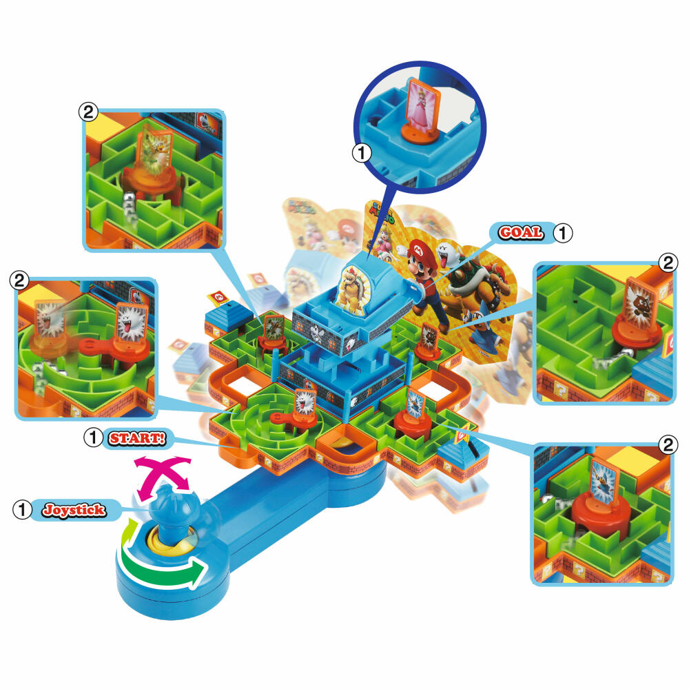 Epoch Games Super Mario Maze Game DX, Geschicklichkeitsspiel, Labyrinth, Kinderspiel, ab 4 Jahren, 7371