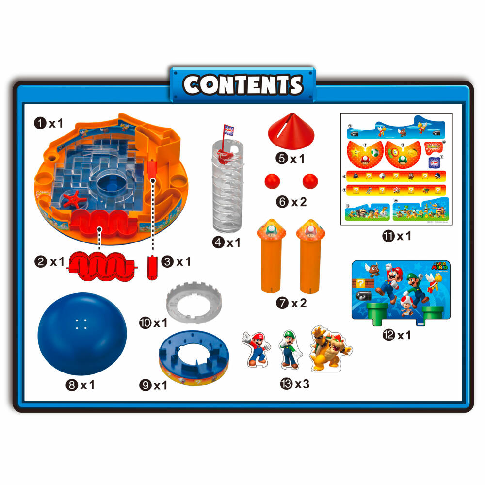 Epoch Games Super Mario Castle Land, Geschicklichkeitsspiel, Labyrinth, Kinderspiel, ab 5 Jahren, 7378