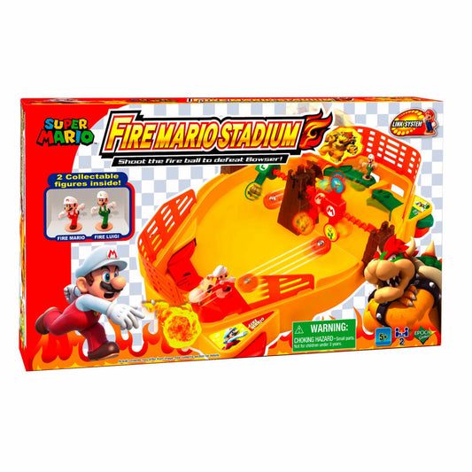 Epoch Games Super Mario Fire Mario Stadium, Action-Shooting Spiel, Kinderspiel, ab 5 Jahren, 7388