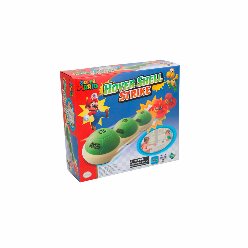Epoch Games Super Mario Hover Shell Strike, Actionspiel, Air Hockey, Kinderspiel, ab 4 Jahren, 7397