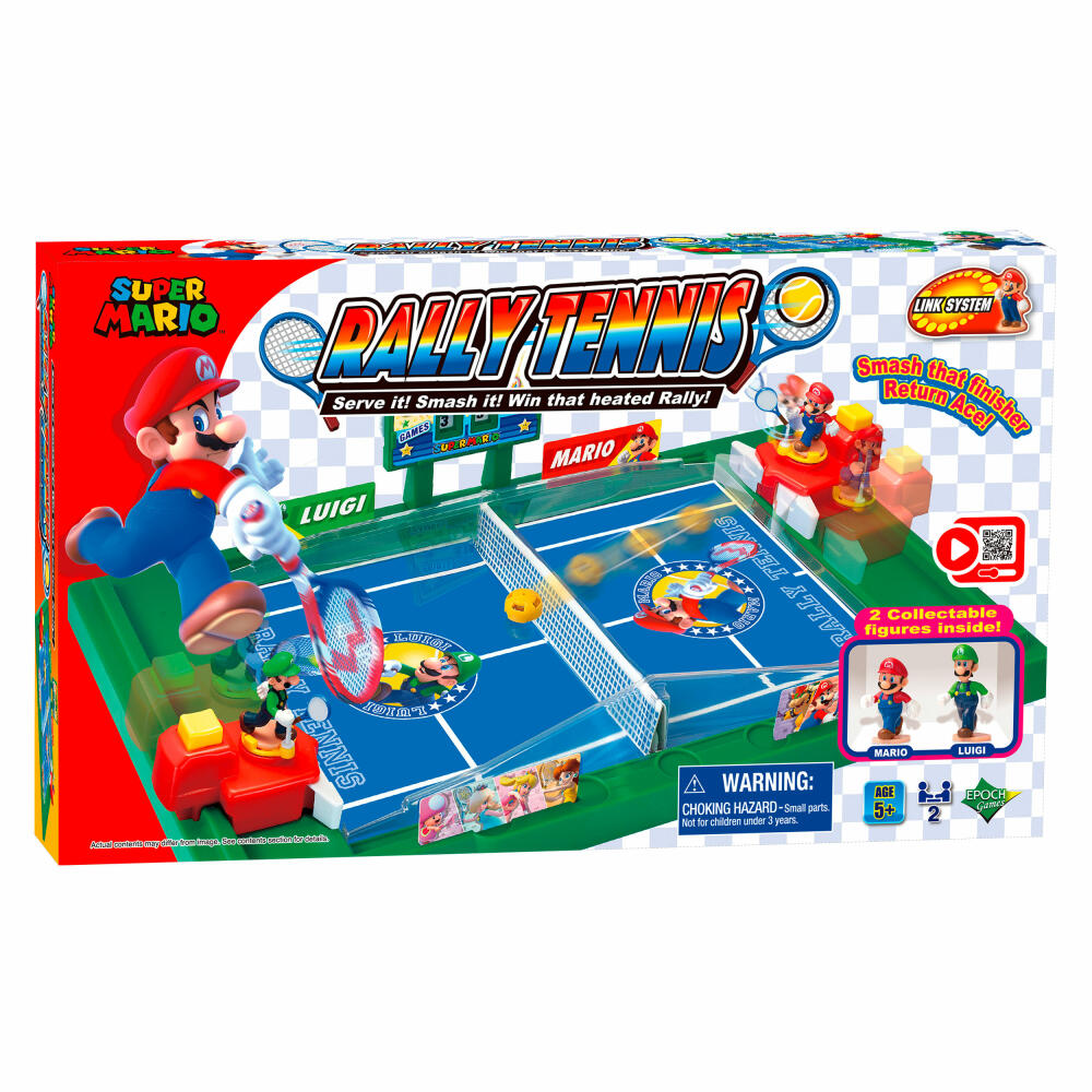 Epoch Games Super Mario Rally Tennis, Tennisspiel, Actionspiel, Kinderspiel, ab 5 Jahren, 7434