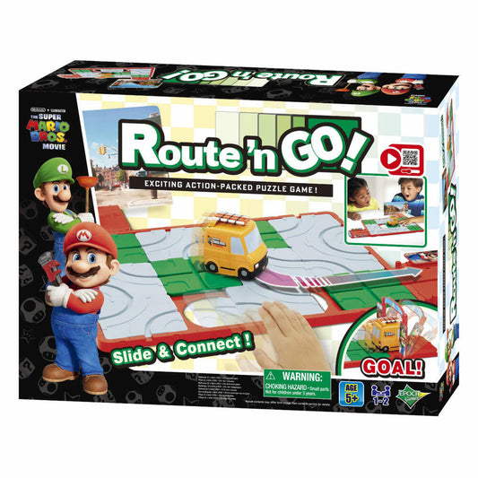 Epoch Games Super Mario Route N Go, Denkspiel, Logikspiel, Kinderspiel, ab 5 Jahren, 7465