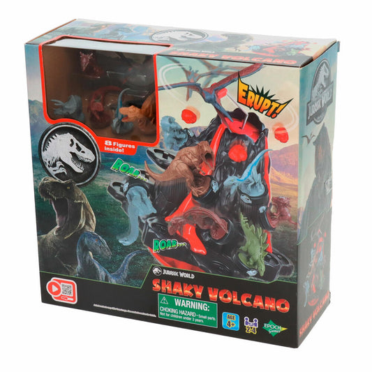 Epoch Games Jurassic World - Shaky Volcano, Geschicklichkeitsspiel, Kinderspiel, ab 4 Jahren, 7509