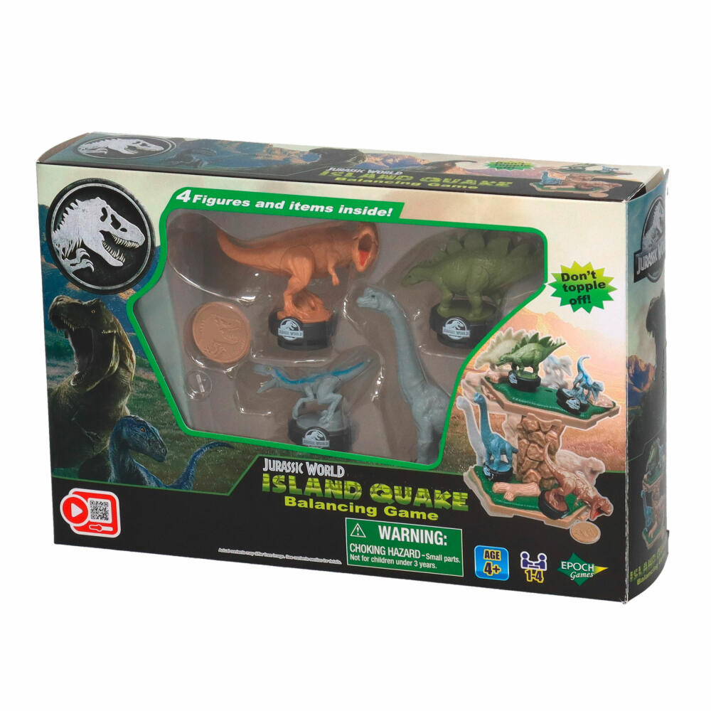 Epoch Games Jurassic World - Balancing Game Erdbeben, Balancierspiel, Kinderspiel, ab 4 Jahren, 7511