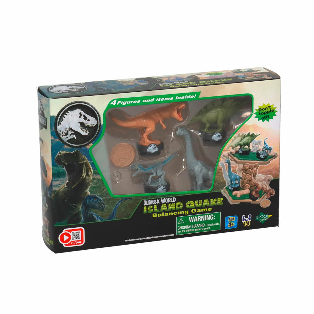 Epoch Games Jurassic World - Balancing Game Erdbeben, Balancierspiel, Kinderspiel, ab 4 Jahren, 7511