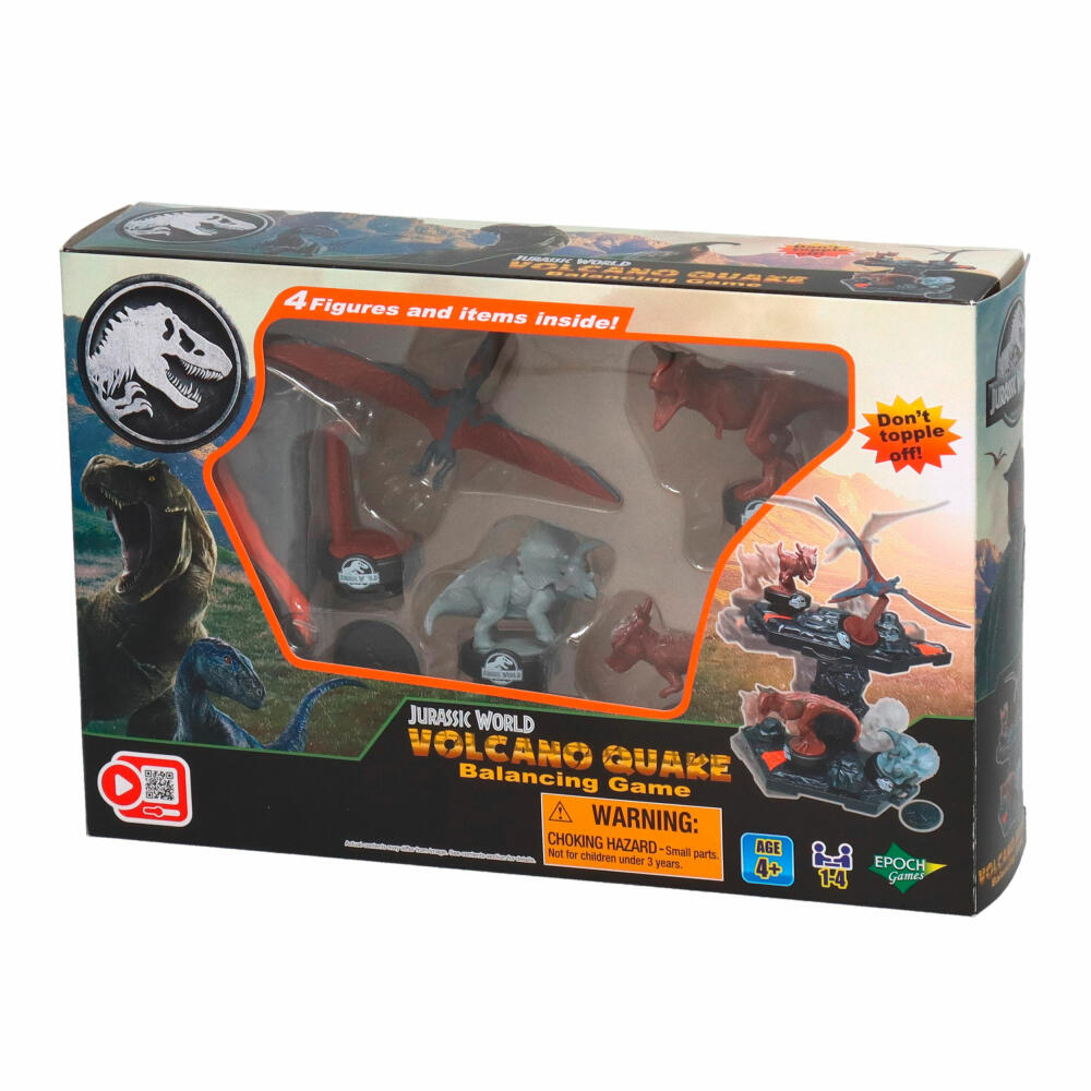 Epoch Games Jurassic World - Balancing Game Vulkanausbruch, Balancierspiel, Kinderspiel, ab 4 Jahren, 7512