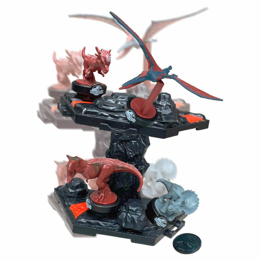 Epoch Games Jurassic World - Balancing Game Vulkanausbruch, Balancierspiel, Kinderspiel, ab 4 Jahren, 7512