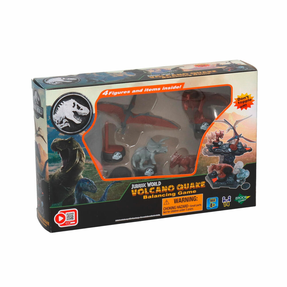 Epoch Games Jurassic World - Balancing Game Vulkanausbruch, Balancierspiel, Kinderspiel, ab 4 Jahren, 7512