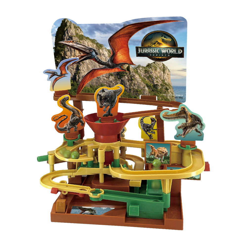 Epoch Games Jurassic World Adventure Game, Kugelbahn, Hindernisspiel, ab 4 Jahren, 7515