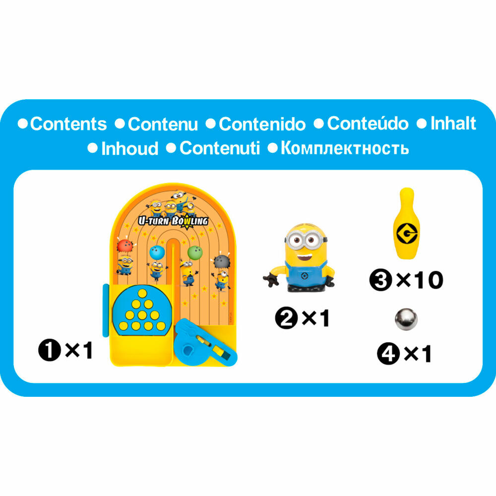 Epoch Games Minions U-Turn Bowling, Geschicklichkeitsspiel, Kinderspiel, ab 4 Jahren, 7518