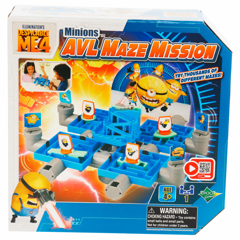 Epoch Games Minions AVL Maze Mission, Geschicklichkeitsspiel, Labyrinth, Kinderspiel, ab 4 Jahren, 7521