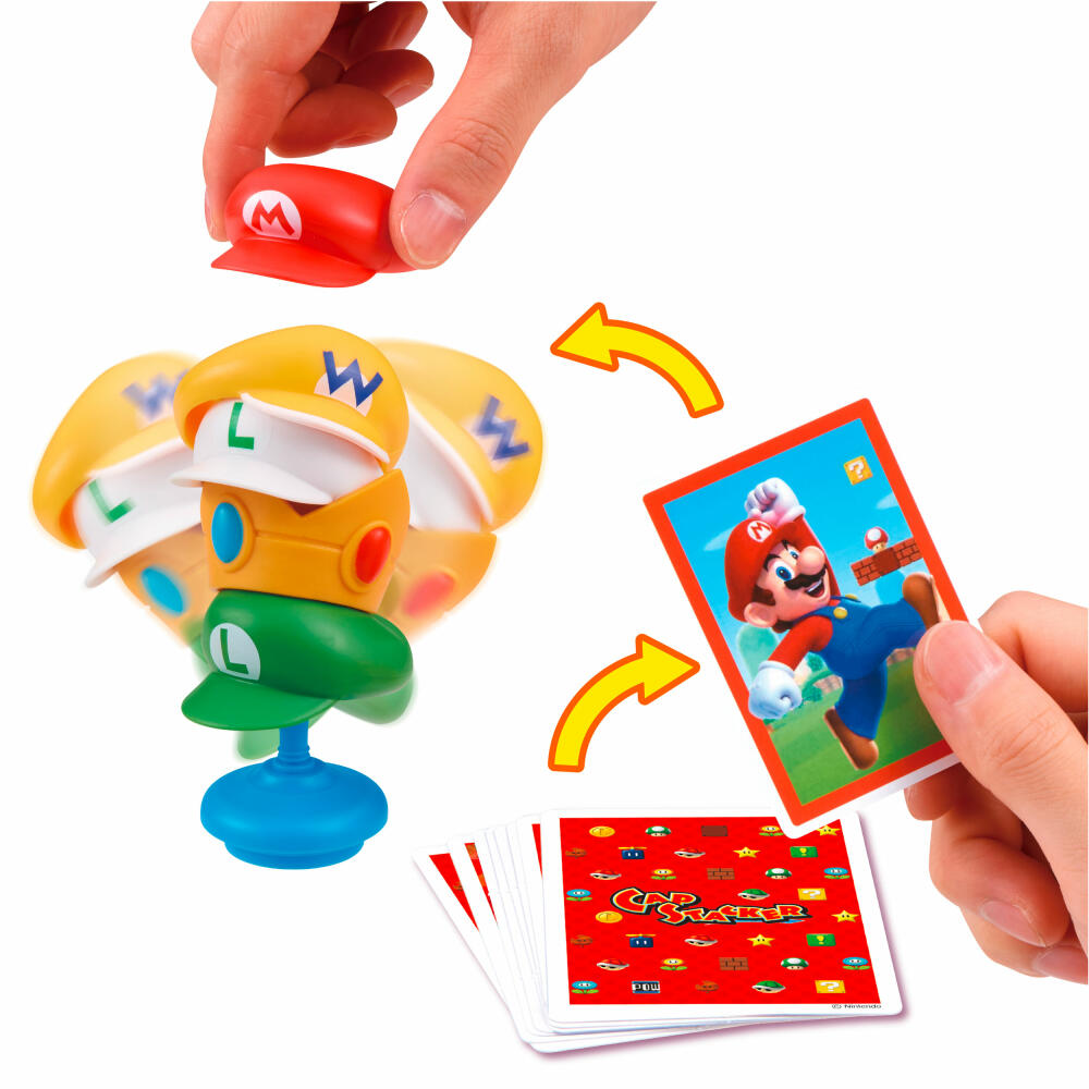 Epoch Games Super Mario Cap Stacker, Geschicklichkeitsspiel, Stapelspiel, Kinderspiel, ab 4 Jahren, 7554
