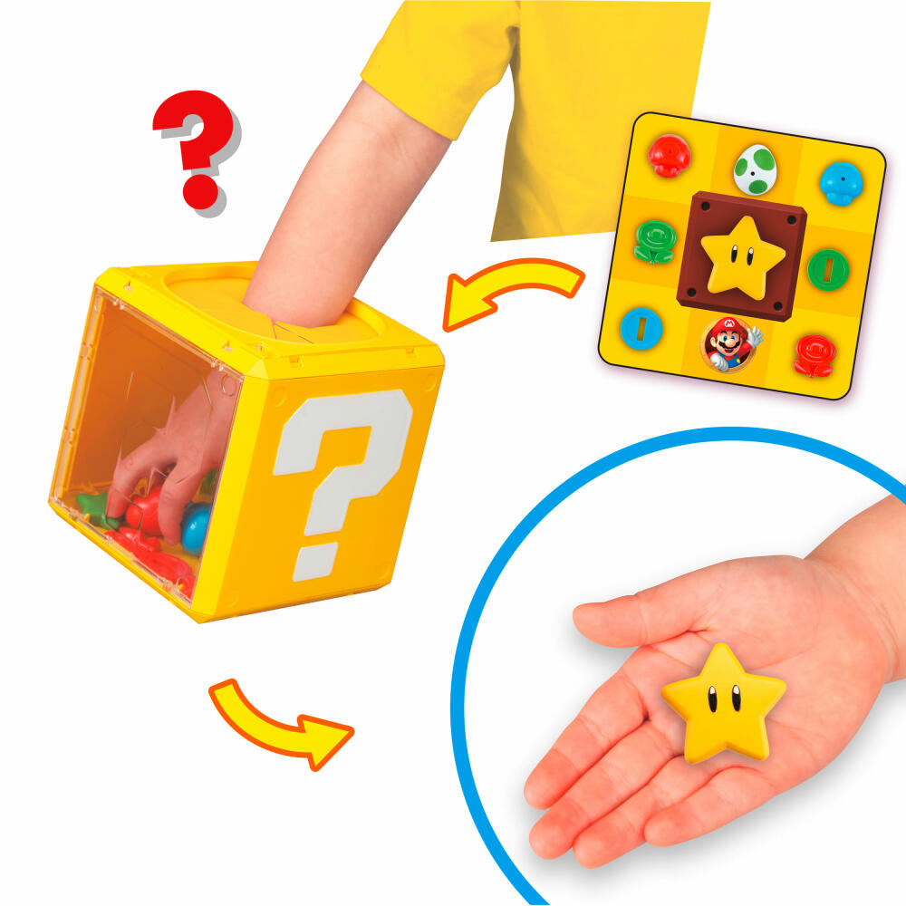 Epoch Games Super Mario Question Block Game, Geschicklichkeitsspiel, Kinderspiel, ab 4 Jahren, 7556