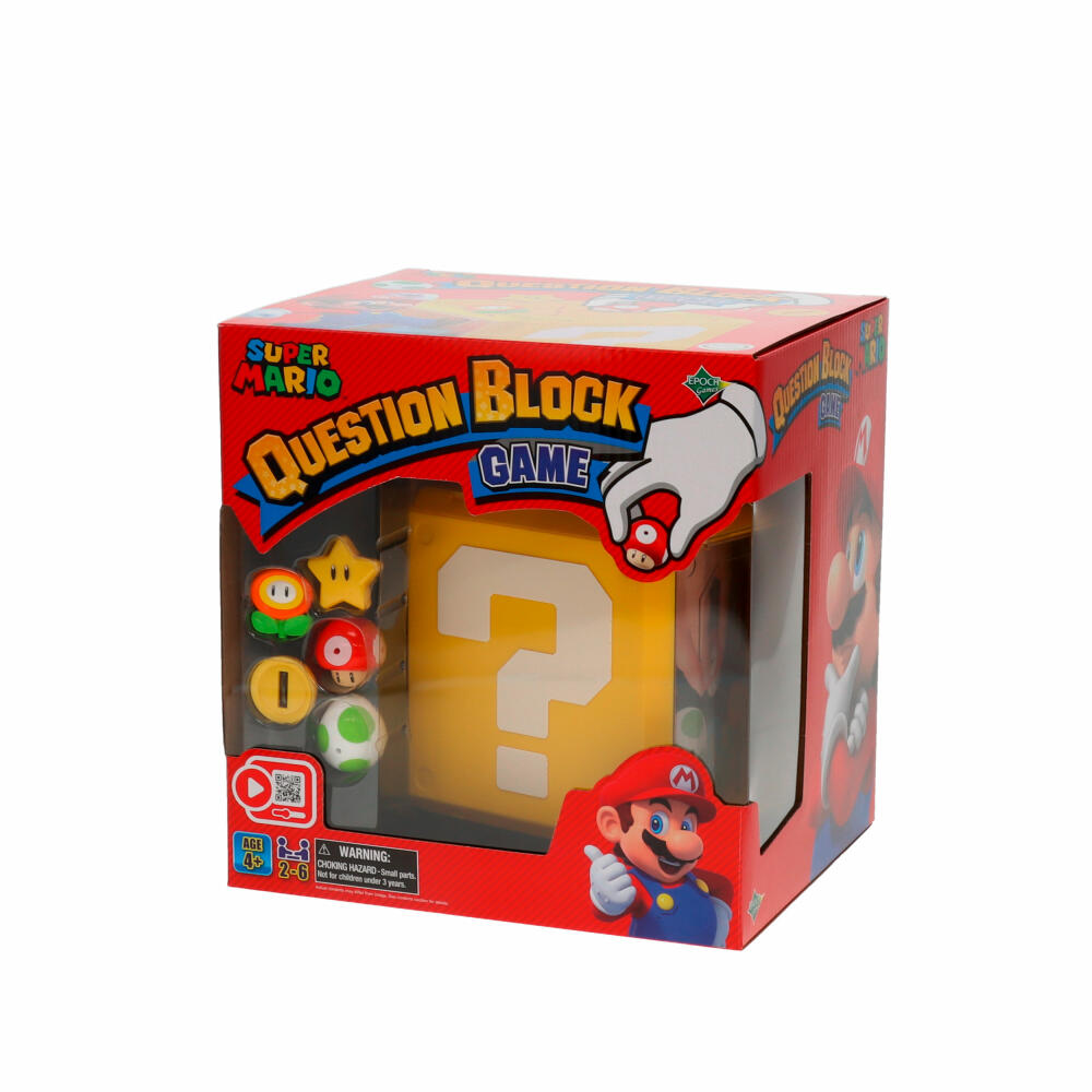 Epoch Games Super Mario Question Block Game, Geschicklichkeitsspiel, Kinderspiel, ab 4 Jahren, 7556