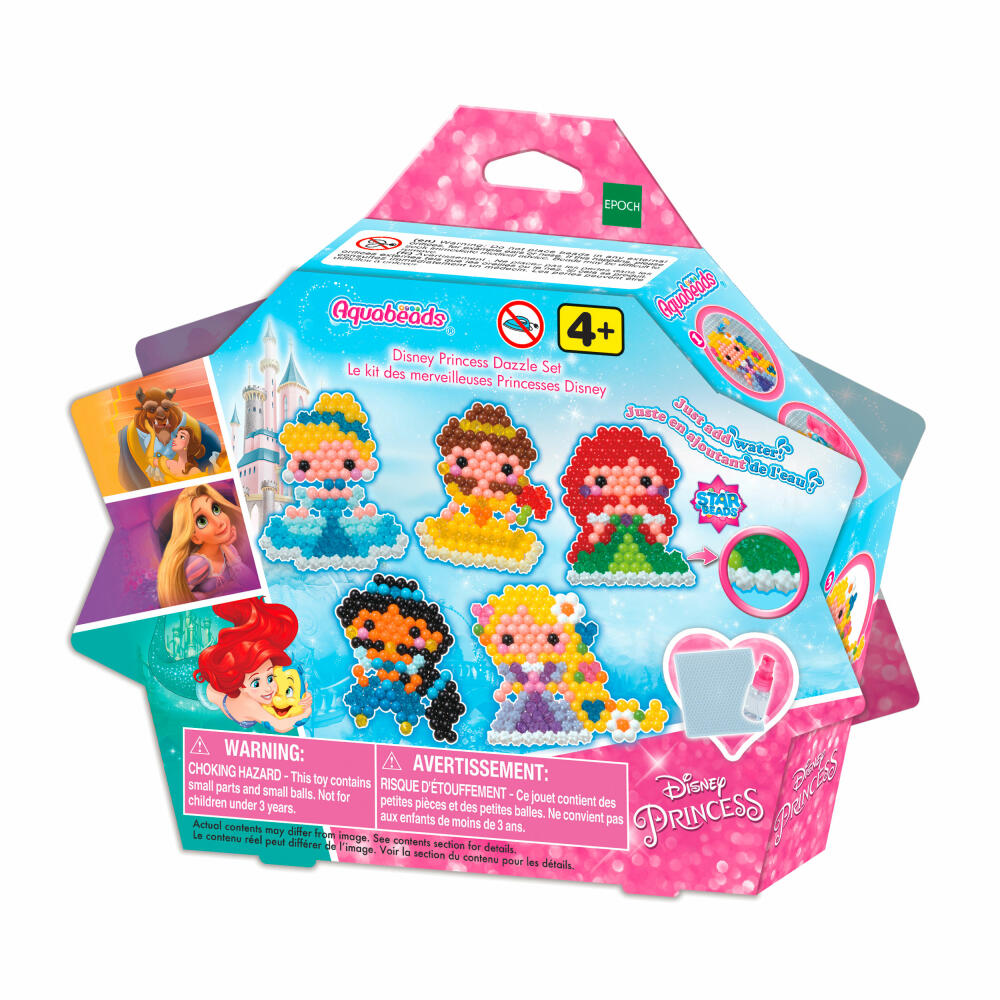 Aquabeads Disney Prinzessin Sternperlen Set, Bastelperlen, Bastelset, Basteln, Perlen, Kinder, 31606