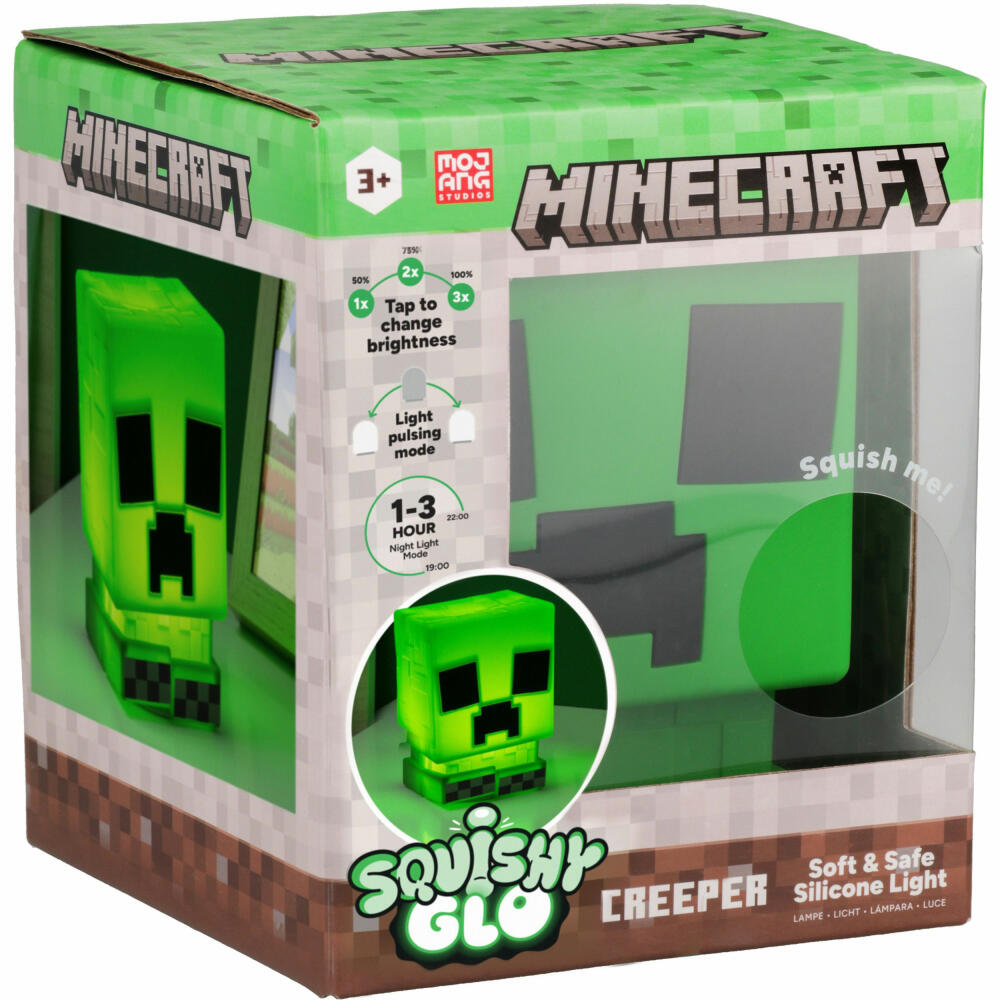 Paladone Creeper SquishyGlo Silicone Lampe, PP14710MCF