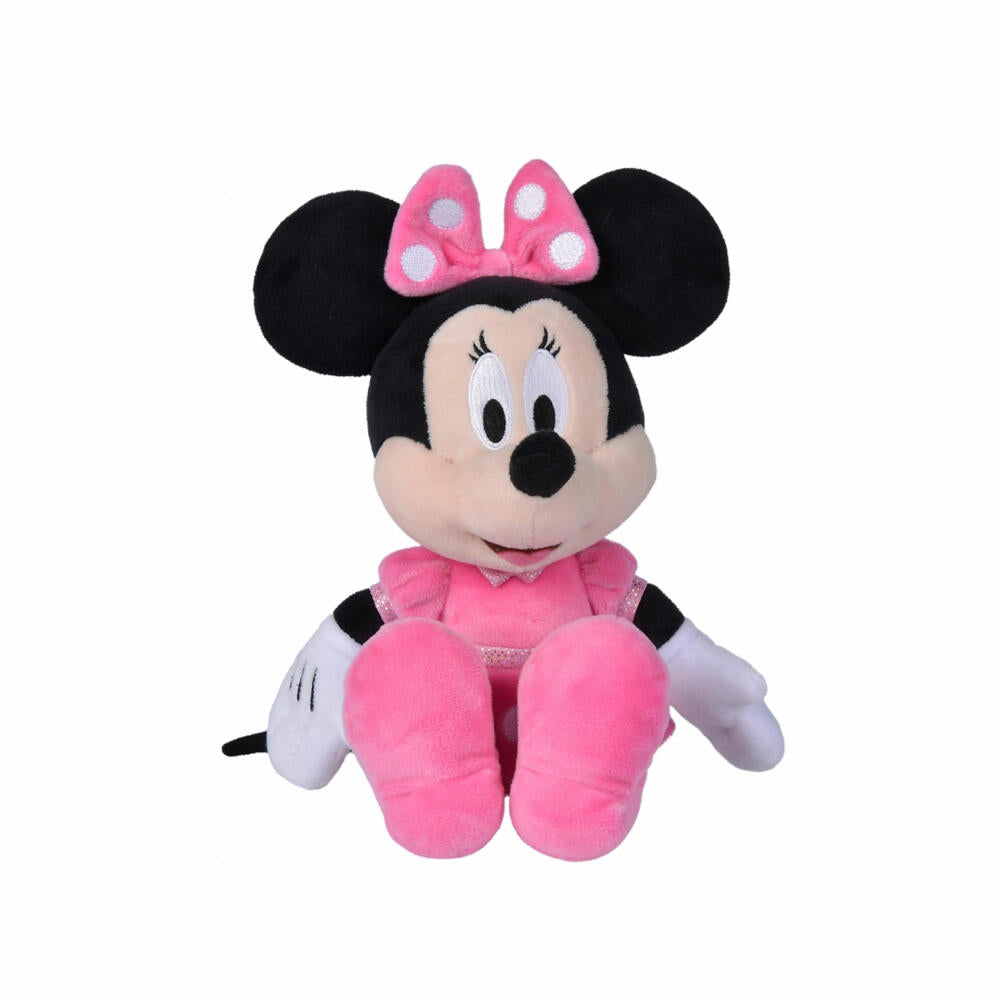 Simba Disney Minnie Mouse Refresh Core Pink, Plush Toy, Cuddly Toy, Plush Figure, Stuffed Toy, 25 cm, 6315870227