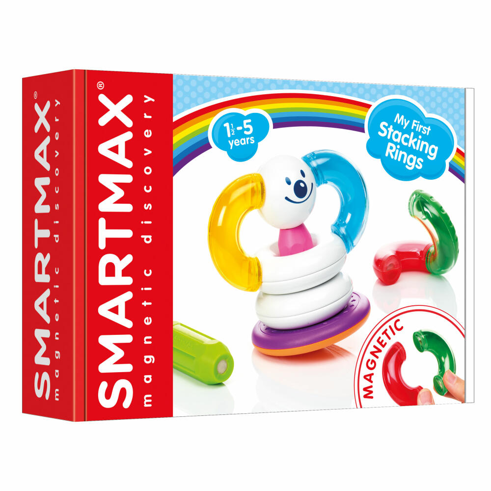 SmartMax My First Stacking Rings, Stapelspiel, Stapelspielzeug, Kinder, ab 18 Monaten, SMX 241