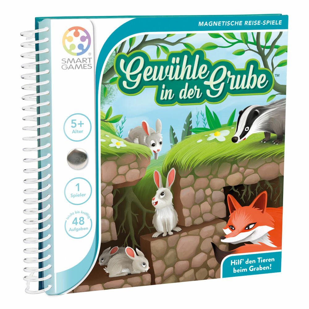 Smart Games Magnetische Reisespiele Gewühle in der Grube, Reisespiel, Kinderspiel, Kinder Spiel, ab 5 Jahren, SGT 290 DE-8