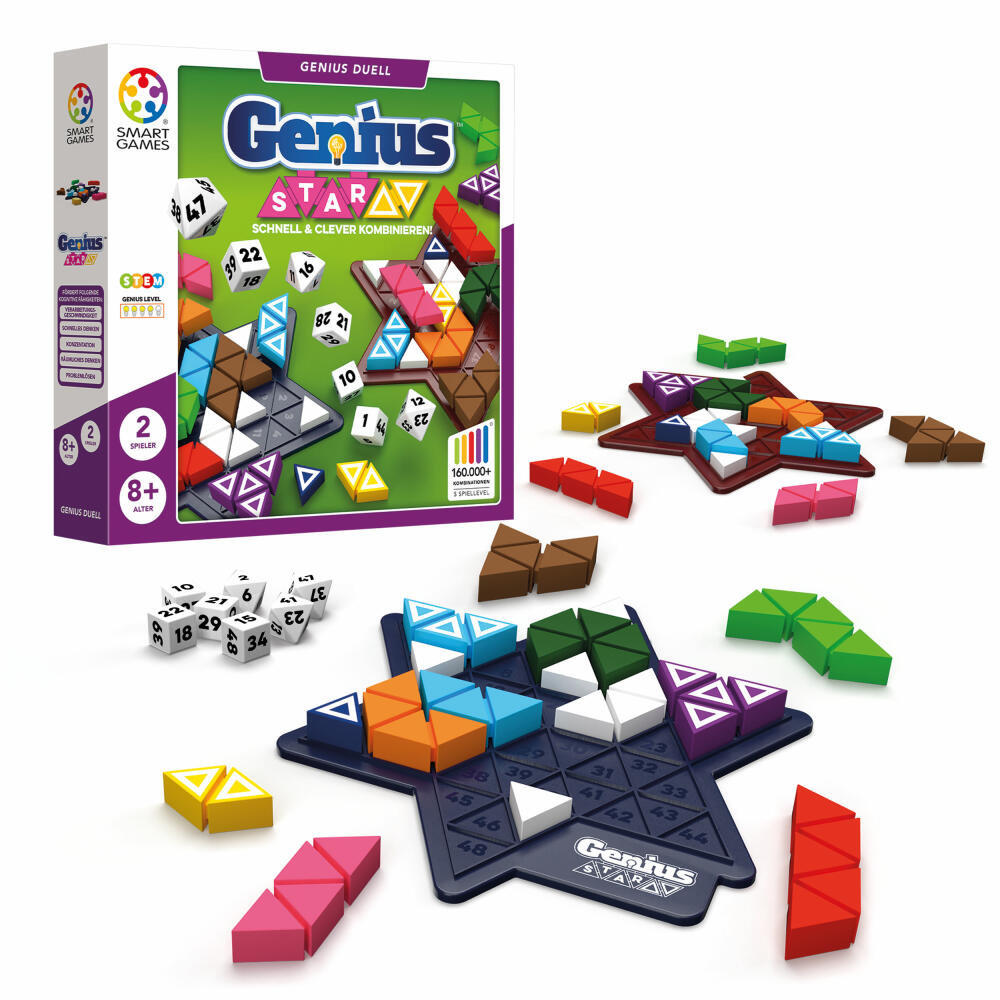 Smart Games Genius Stars, children's game, logic game, educational toy, from 8 years, SGHP 002 DE