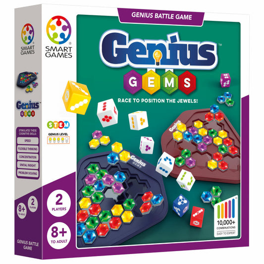 Smart Games Genius Saphire, Logikspiel, Knobelspiel, Denkspiel, ab 8 Jahren, SGHP 003 DE
