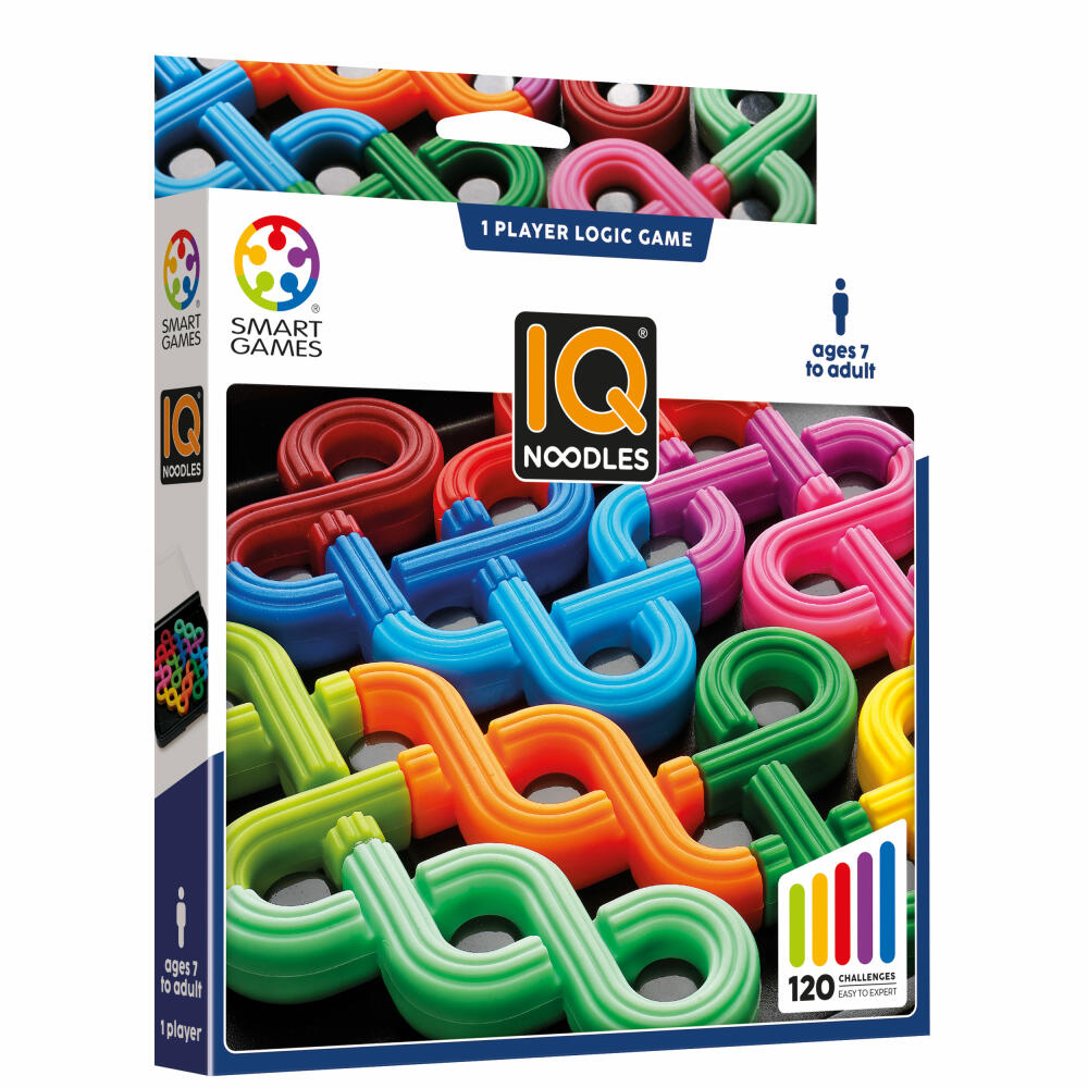 Smart Games IQ Noodles, Logikspiel, Knobelspiel, Denkspiel, ab 7 Jahren, SG 309