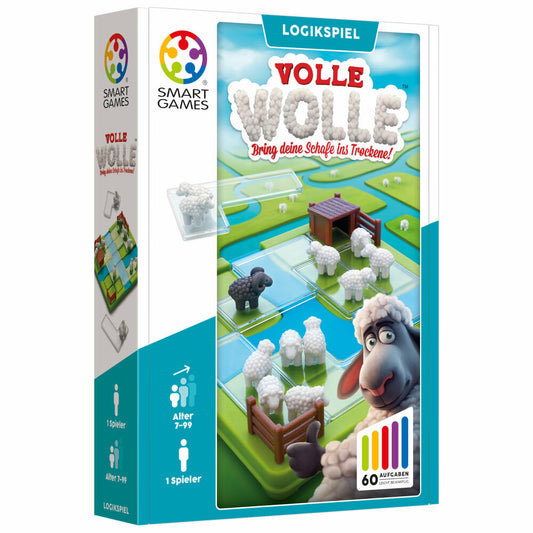 Smart Games Volle Wolle, Logikspiel, Knobelspiel, Denkspiel, ab 7 Jahren, SG 452 DE