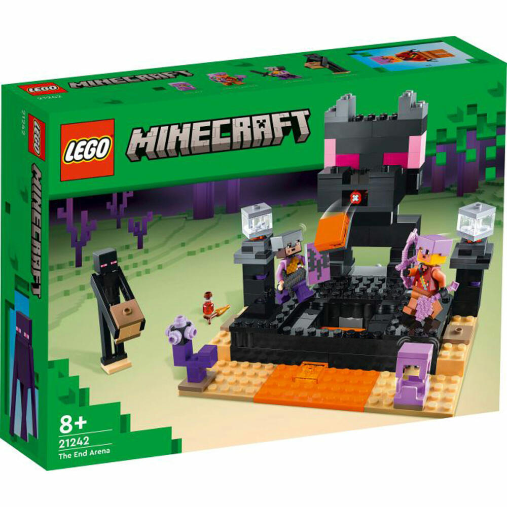 LEGO Minecraft Die End-Arena, 252-tlg., Bauset, Konstruktionsset, Bausteine, Spielzeug, ab 8 Jahre, 21242