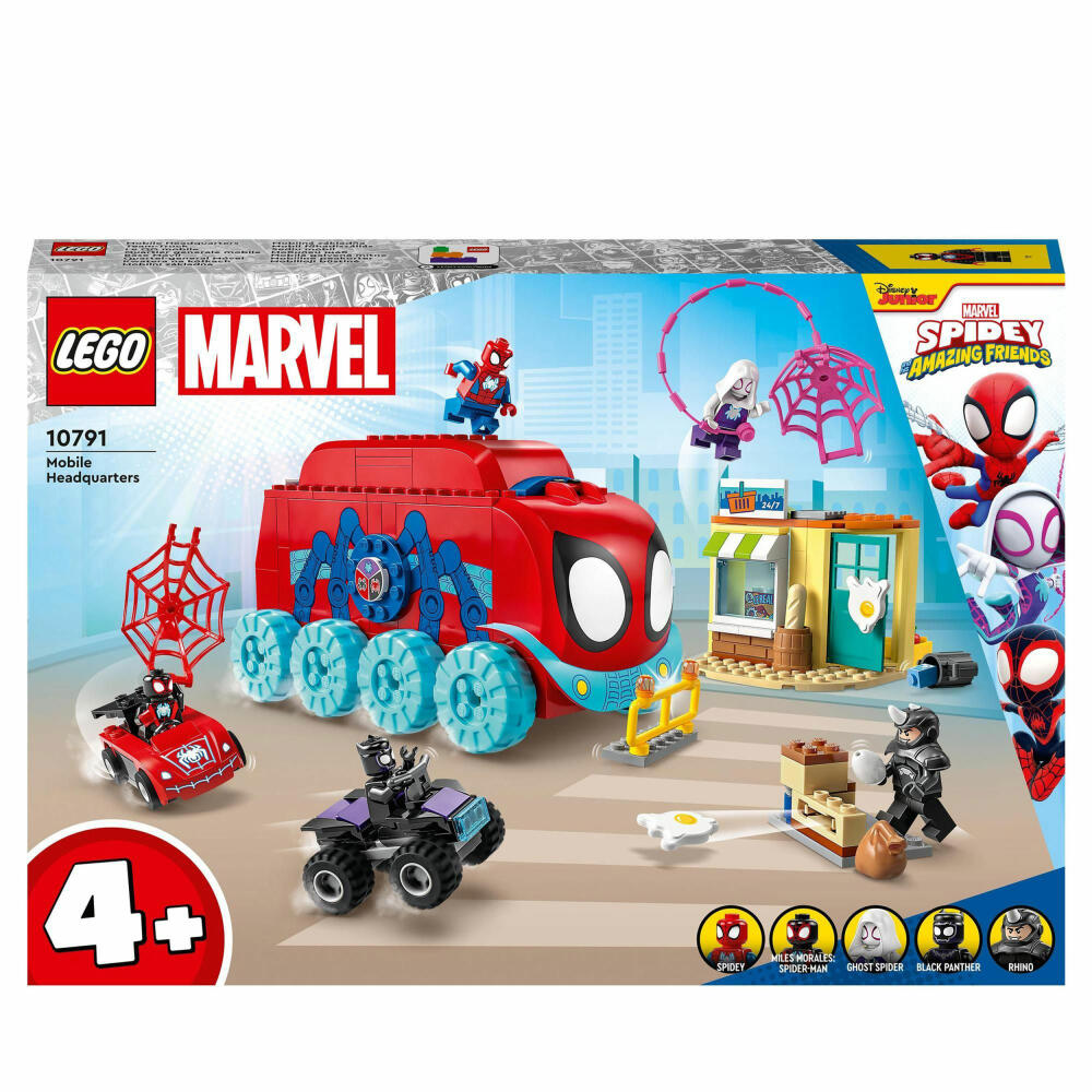 LEGO Marvel Spider-Man Spideys Team-Truck, 187-tlg., Bauset, Konstruktionsset, Bausteine, Spielzeug, ab 4 Jahre, 10791