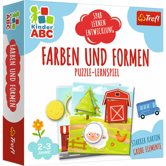 Trefl Kinder ABC Farben und Formen Deutsche Version, Puzzle-Lernspiel, Kinderspiel, ab 2 Jahren, 02049