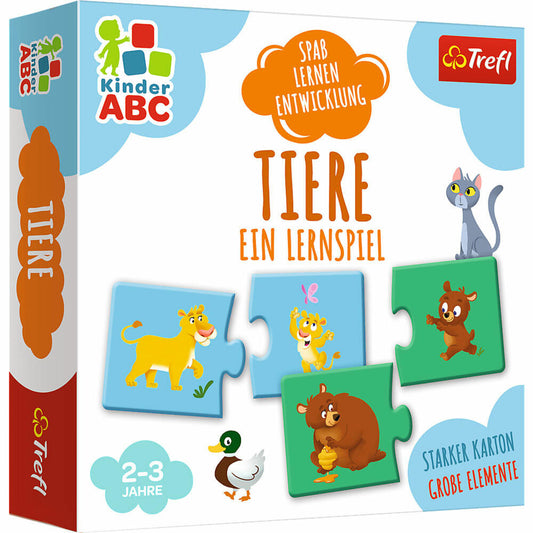 Trefl Kinder ABC Tiere Deutsche Version , Puzzle-Lernspiel, Kinderspiel, ab 2 Jahren, 02050