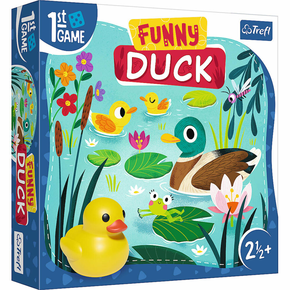 Trefl Erstes Spiel - Funny Duck, Kinderspiel, Brettspiel, Kinder Spiel, 02341