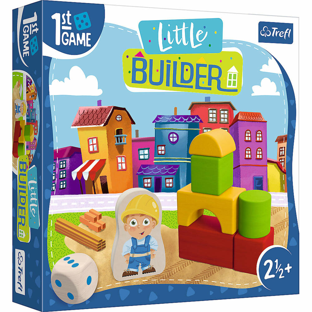 Trefl Erstes Spiel - Little Builder, Kinderspiel, Brettspiel, Kinder Spiel, 02342