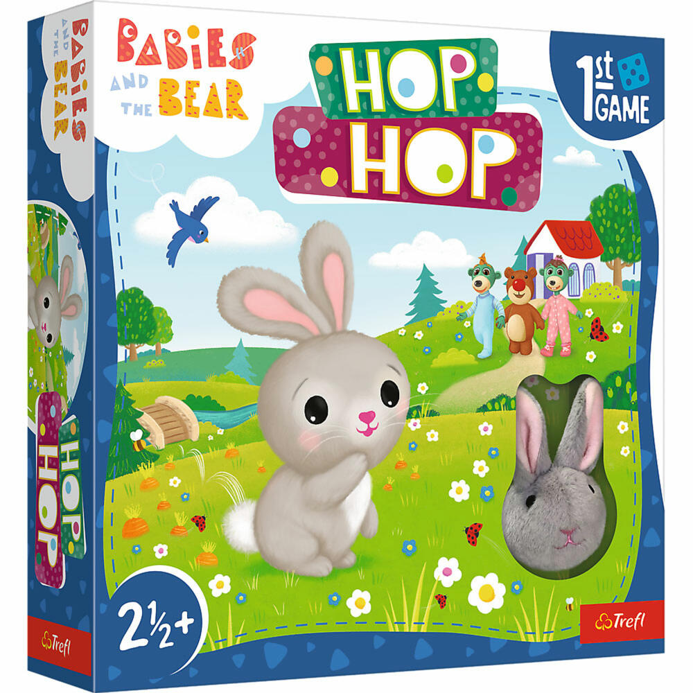 Trefl Erstes Spiel - Hop Hop!, Kinderspiel, Brettspiel, Kinder Spiel, 02435