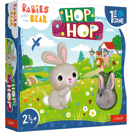 Trefl Erstes Spiel - Hop Hop!, Kinderspiel, Brettspiel, Kinder Spiel, 02435
