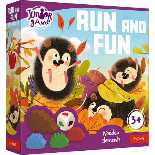 Trefl Erstes Spiel - Run and Fun, Kinderspiel, Brettspiel, Kinder Spiel, ab 3 Jahren, 02479