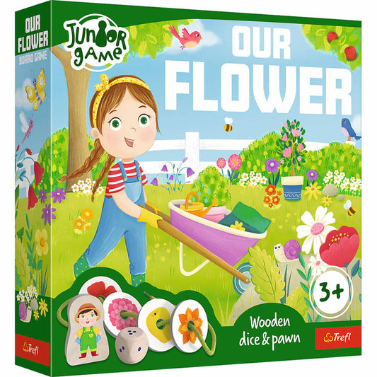 Trefl Erstes Spiel - Our Flower, Kinderspiel, Brettspiel, Kinder Spiel, ab 3 Jahren, 02480