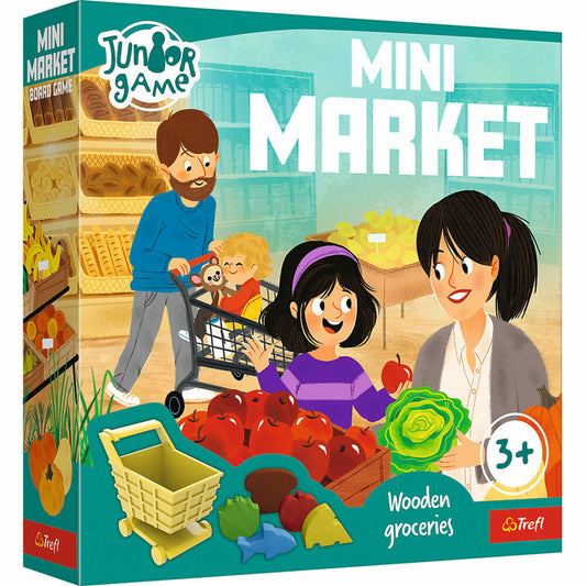 Trefl Erstes Spiel - Mini Market, Kinderspiel, Brettspiel, Kinder Spiel, ab 3 Jahren, 02481