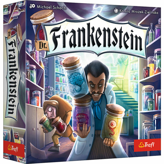Trefl Dr. Frankenstein Deutsche Version, Familienspiel, Gesellschaftsspiel, ab 8 Jahren, 02545