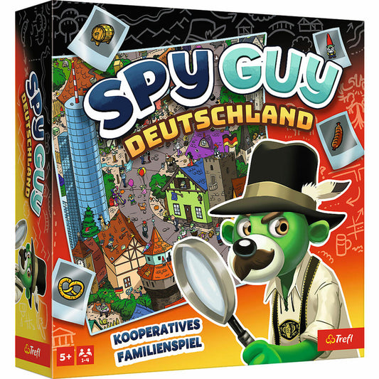 Trefl Spy Guy Deutschland, Kooperatives Familienspiel, Brettspiel, Deutsche Version, ab 5 Jahren, 02575