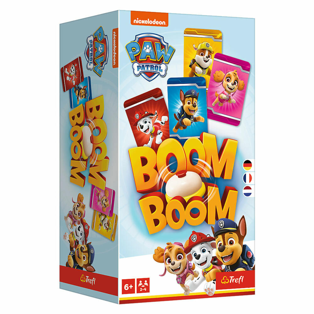 Trefl Boom Boom Paw Patrol - Deutsche Version, Sammelspiel, Kinderspiel, ab 6 Jahren, 02650