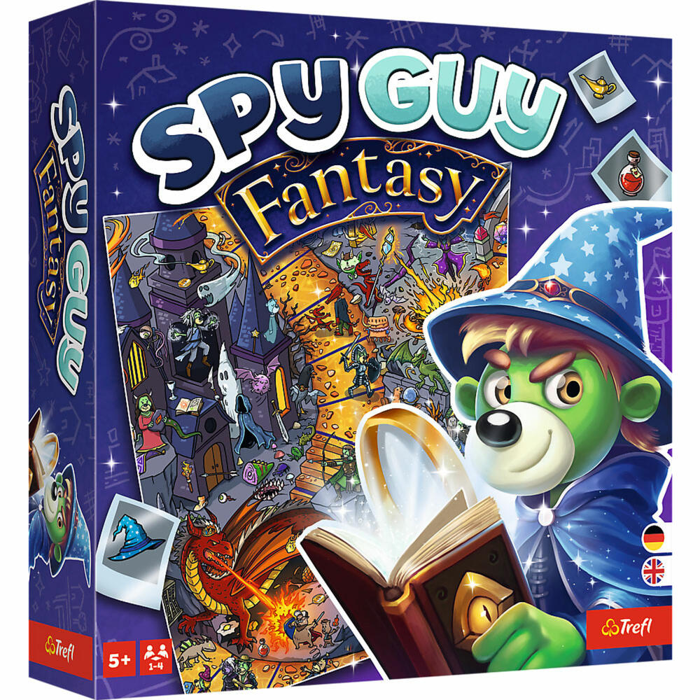 Trefl Spy Guy Fantasy, Kooperatives Familienspiel, Brettspiel, Deutsche Version, ab 5 Jahren, 02725