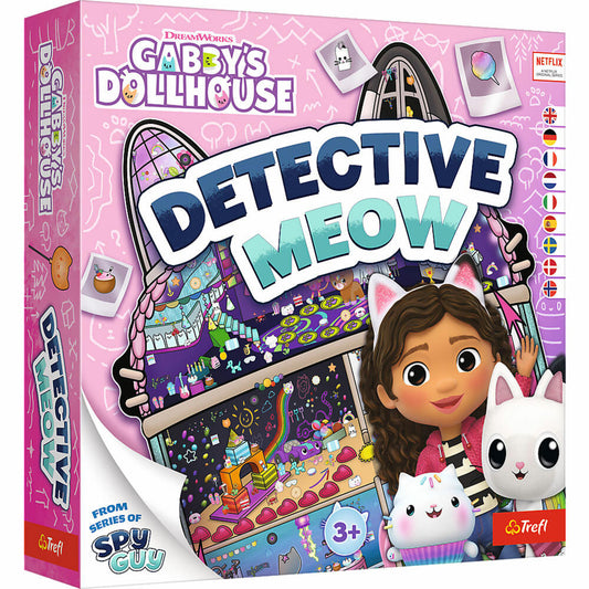 Trefl Gabbys Dollhouse Katzen Detektiv, Kooperatives Spiel, Kinderspiel, Deutsche Version, ab 3 Jahren, 02729