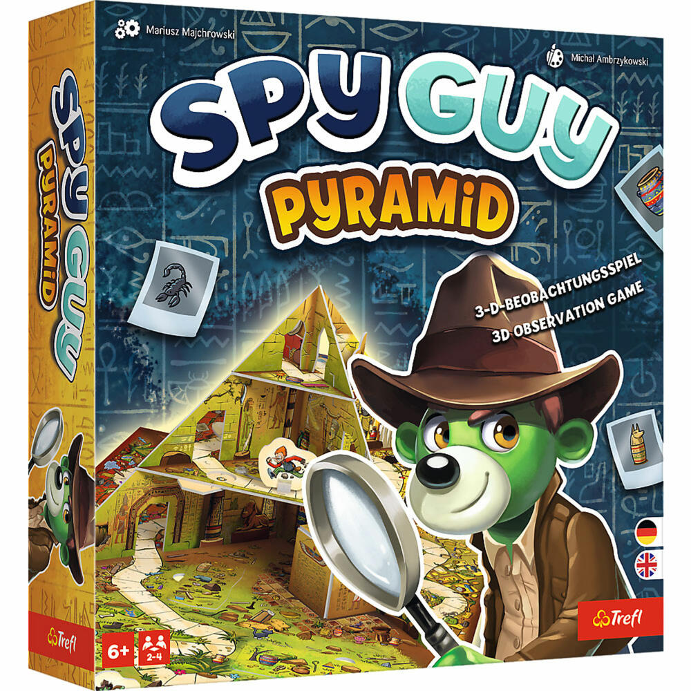 Trefl Spy Guy Junior Pyramid 3 D, Beobachtungsspiel, Deutsche Version, ab 6 Jahren, 02736