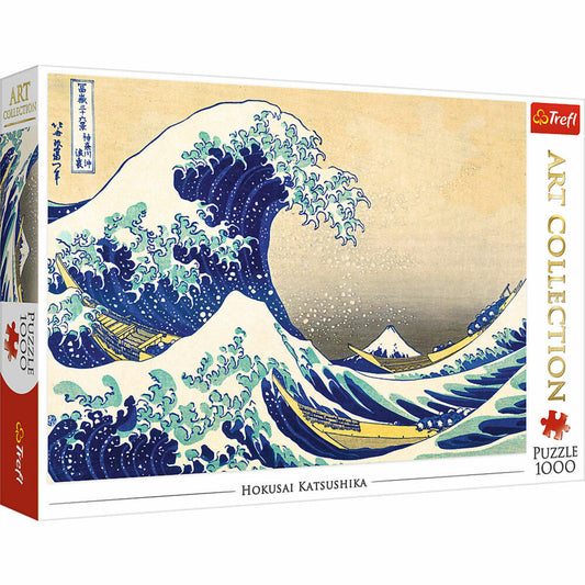 Trefl Puzzle Art Collection Hokusai Katsushika Die Große Welle von Kanagawa, 1000 Teile, 68 x 48 cm, 10521