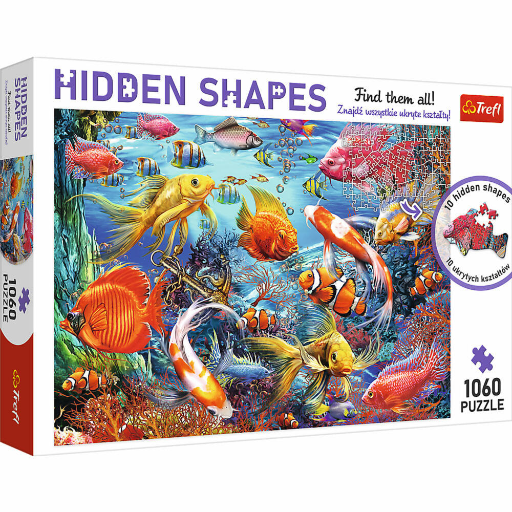 Trefl Puzzle Hidden Shapes Unterwasserleben, 1060 Teile, 68 x 48 cm, 10676