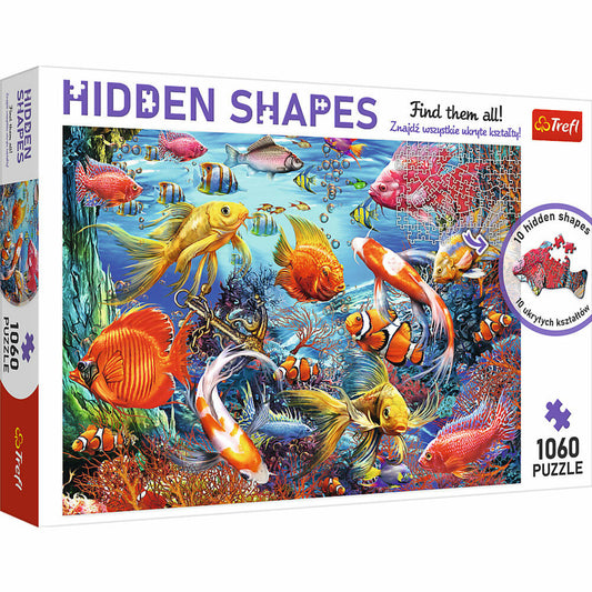 Trefl Puzzle Hidden Shapes Unterwasserleben, 1060 Teile, 68 x 48 cm, 10676